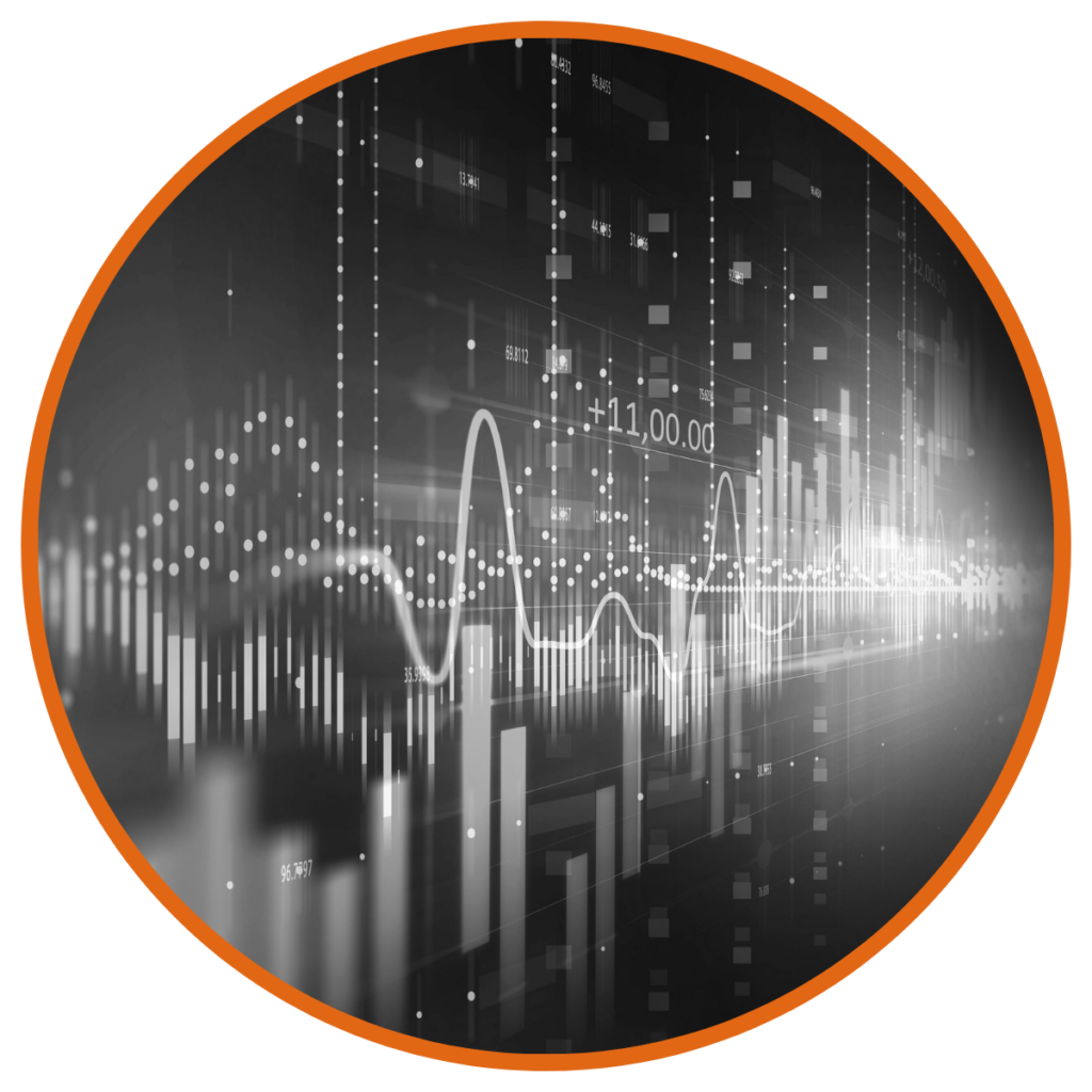 Graph with trend lines