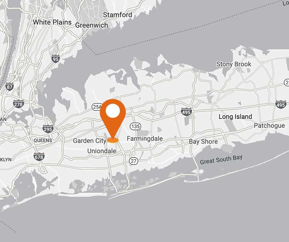 Map of Long Island, NY